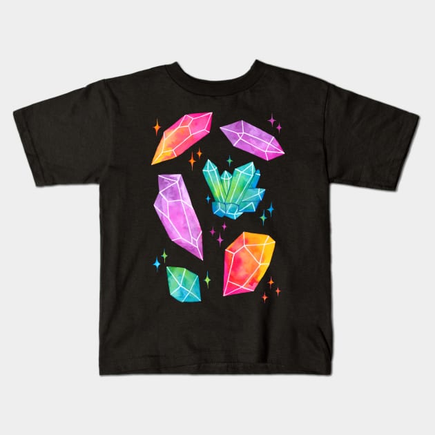 Watercolor Crystals | Nikury Kids T-Shirt by Nikury